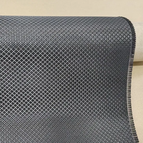Рулон жаккардовой ткани из углеродного волокна с металлическим серебристым гибридным покрытием плотностью 250 г/м² для Arospace